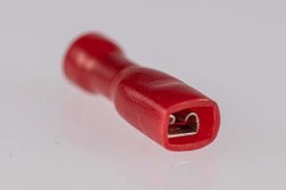 Káblový konektor medený 1,5mm2 lisovací izolovaný červený PHA4