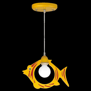 KRANAS detské stropné svietidlo s rybkou 800x320 1xE27 28022
