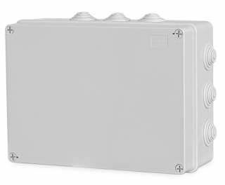 Montážna krabica na povrch s prechodkami 300x220x120 IP56 S-BOX 606