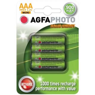 Nabíjateľná batéria AAA 1,2V HR03 Ni-MH 900mAh AGFAPHOTO