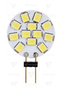 Plochá napichovacia LED žiarovka 2W G4 2700K na 12V LG4K2W