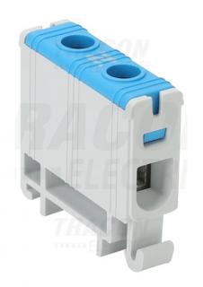 Rozvodná odbočná svorkovnica na DIN lištu 1x1,5-16mm² modrá FLEAL-16/1K