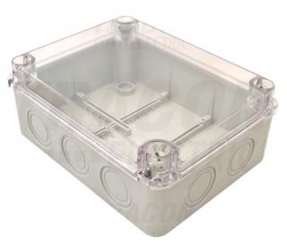 Transparentná montážna krabica 250x200x90mm IP67 MED25209T