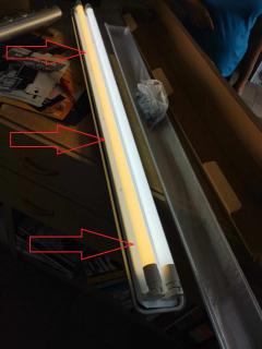 Trubica LED 20W 120cm 2000K obojstranné napájanie teplá biela (žltá)
