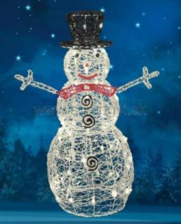 Vianočný snehuliak LED výška 90cm IP44