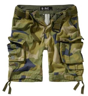 Brandit Savage Vintage kraťasy Swedish Camo 3XL Swedish Camo