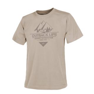 Helikon-Tex Outback Life tričko s krátkym rukávom Khaki S Khaki