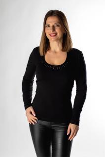 Dámske elegantné čierne tričko LIW DR SW Veľkosť výrobku: L