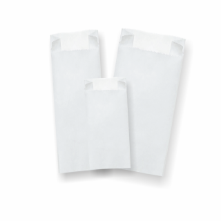 Biele papierové vrecká 1000ks/bal Rozmer: 150x100x50mm