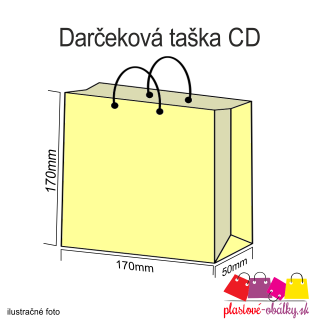 Darčeková taška Rozmer: CD 170 x170 x 50 mm
