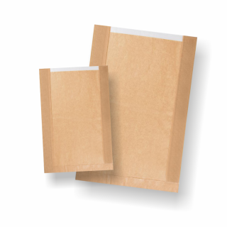 Hnedé papierové vrecká s okienkom 500ks/bal Rozmer: 240x150x70+70mm