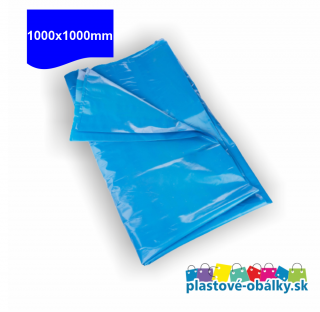 LDPE vrecia modré voľne ložené 1000x1000mm  vhodné do gastro prevádzok