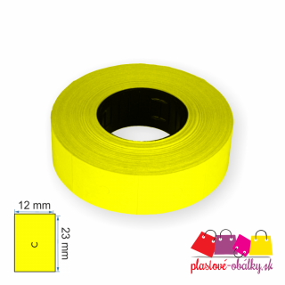 Motex etikety pre etiketovače Farba: Žltá, Rozmer: 16 x 23 mm MOTEX