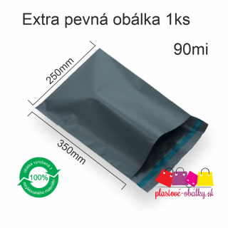 Plastové obálky EXTRA PEVNÉ Balenie: 100 ks balenie, Rozmer: 250 x 350 mm