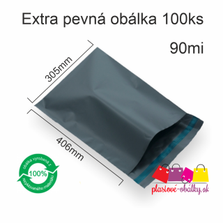 Plastové obálky EXTRA PEVNÉ Balenie: 100 ks balenie, Rozmer: 305 x 406 mm