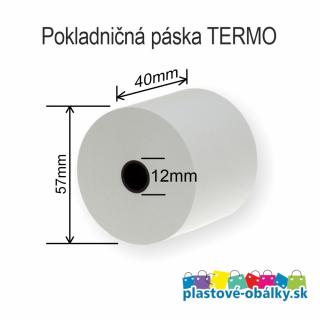 Pokladničné pásky eKasa Rozmer: 57/40/12/21m