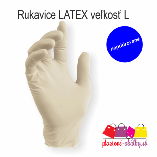 Ulith latexové rukavice nepúdrované 100ks Veľkosť: L