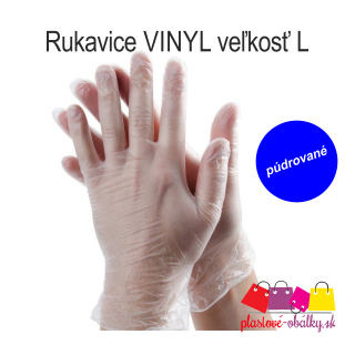 Ulith vinylové rukavice púdrované 100ks Veľkosť: L
