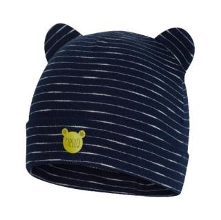 BROEL bavlnená čiapka BENTO tmavomodrá Veľkosť čiapky: 41 cm