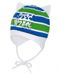 BROEL jarná čiapka MRUCZEK zeleno-modrá Veľkosť čiapky: 45 cm