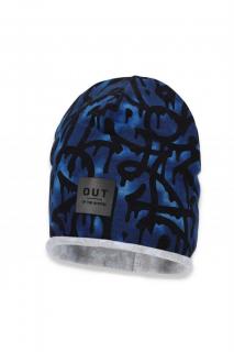 Broel jesenná čiapka METODY modrá grafity Veľkosť čiapky: 50 cm