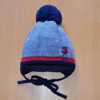 Jamiks Zimná detská čiapka JOHN - červený pásik Veľkosť čiapky: 40 cm