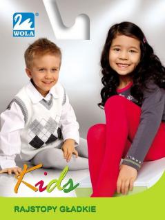 Wola Kids Bavlnené pančuchové nohavice Veľkosť: 92/98 cm, Farba: sv.sivá