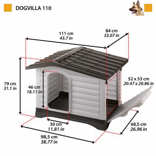 Ferplast plastová búda pre psy Dogvilla Veľkosť: 110