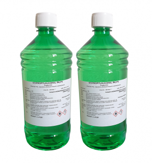 Isopropanol = Izopropylalkohol 99,9% 1 l - IPA - 2ks zelená fľaša