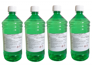 Isopropanol = Izopropylalkohol 99,9% 1 l - IPA - 4ks zelená fľaša