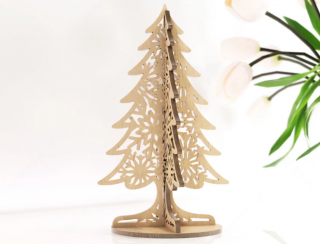 Drevený vianočný stromček 3 Veľkosť: 15 cm