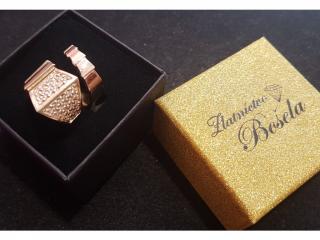 Dámsky prsteň v tvare hada zo žltého zlata s briliantmi  + doživotný servis # GIFTS # krabička