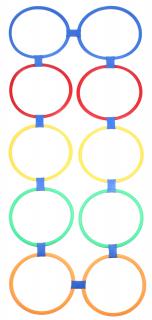 Agility Circles proskakovací obruče, nastaviteľné
