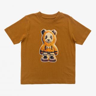 Dětské Tričko Wide GINGER | Hnědé Velikost pro děti: 122-128 (7-8 let)