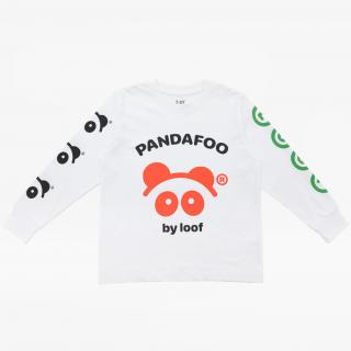 Dětské Tričko Wide LS Pandafoo | Bílé Velikost pro děti: 92 (1-2 let)