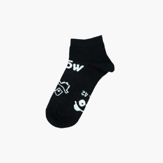 Ponožky Dospělé Kotníkové Moon | Černá Velikost ponožek: 43-46 (28-30 cm)