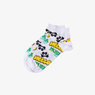 Ponožky Dospělé Kotníkové Pandawoo | Bílá Velikost ponožek: 43-46 (28-30 cm)