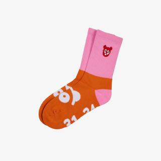 Ponožky FIT | Růžovo-oranžová Velikost ponožek: 19-22 (13-15 cm)