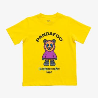 Tričko Wide Pandafoo | Žluté Velikost pro děti: 92 (1-2 let)