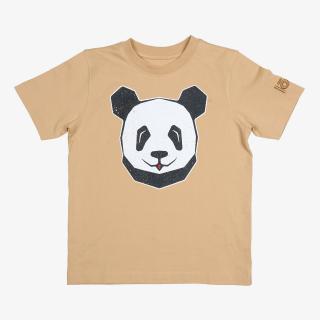 Tričko Wide PandaLOOF | Béžová Velikost pro děti: 92 (1-2 let)