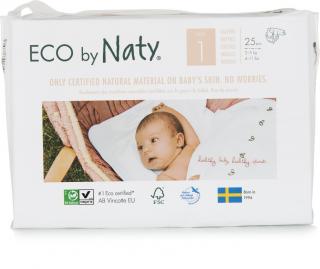 Eco by Naty Babycare Newborn jednorázové eko plenky 2-5kg 25ks