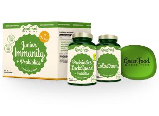 GreenFood Sada Junior Immunity & Probiotics + dárek Pill Box