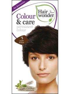 Hairwonder Dlouhotrvající barva Bio Tmavá hnědá 3