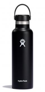 Hydro Flask Nerezová termolahev Standard Mouth Flex Cap 21 oz (621 ml) Černá