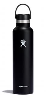Hydro Flask Nerezová termolahev Standard Mouth Flex Cap 24 oz (709 ml) Černá