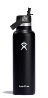 Hydro Flask Nerezová termolahev Standard Mouth Straw Cap 21 oz (621 ml) Černá