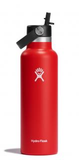 Hydro Flask Nerezová termolahev Standard Mouth Straw Cap 21 oz (621 ml) Červená