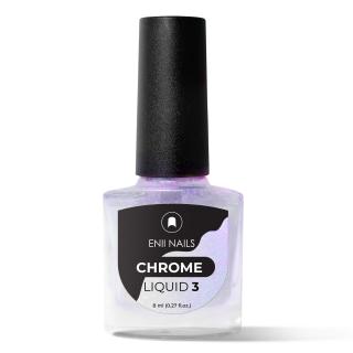 Chrome Liquid 3 - Tekutý chrómový prášok, svetlá fialová aurora 8 ml
