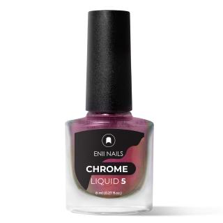 Chrome Liquid 5 - Tekutý chrómový prášok, magentová aurora 8 ml