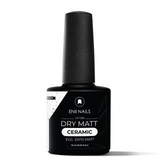 Dry Matt Ceramic Egg Dots Matt - matný bezvýpotkový lak s čiernymi bodkami, 10 ml